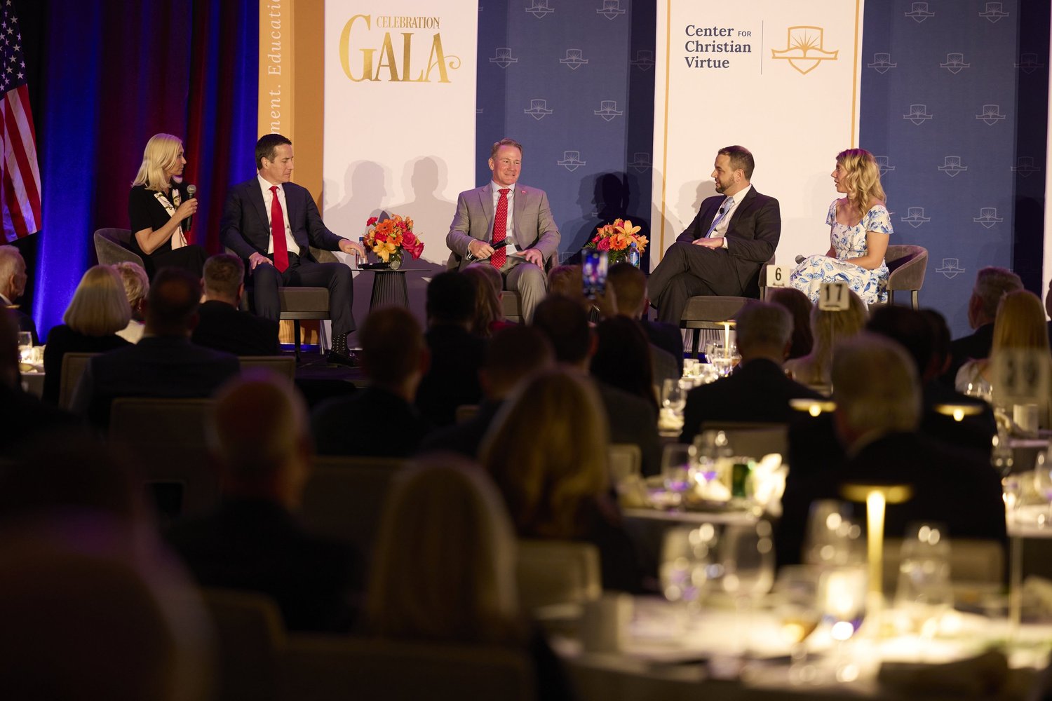 2025 Columbus Gala · Bernie Moreno, Bridget Moreno, Jon Husted, Aaron Baer and Maria Baer