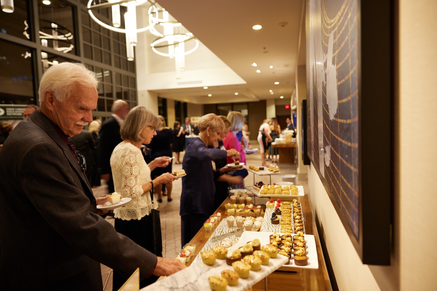 The dessert reception